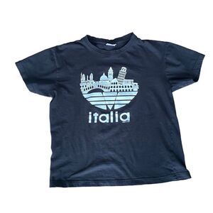 Italy Italia Souvenir T Shirt Black Small
